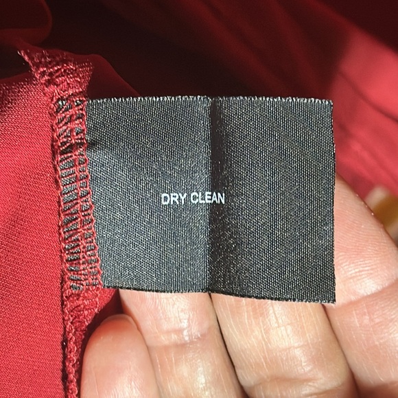 EUC Vintage Y2K Mixit Burgundy Dual Sided Wrap Dress - Picture 15 of 16